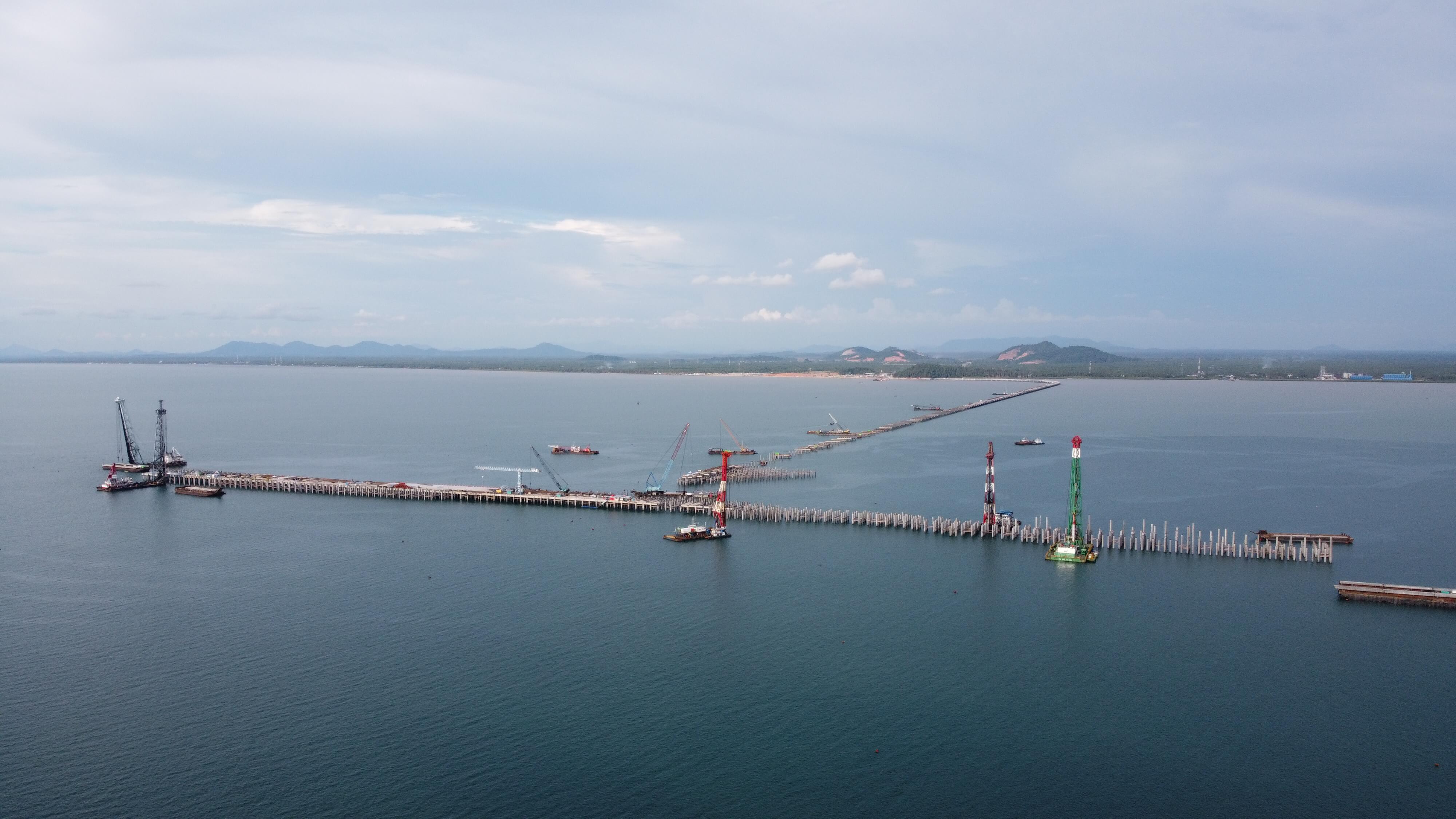 Kijing Port Construction in April 2020